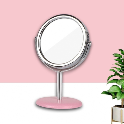 Petit miroir de décoration de maison portable à poche ronde cosmétique avec emballage personnalisé et logo