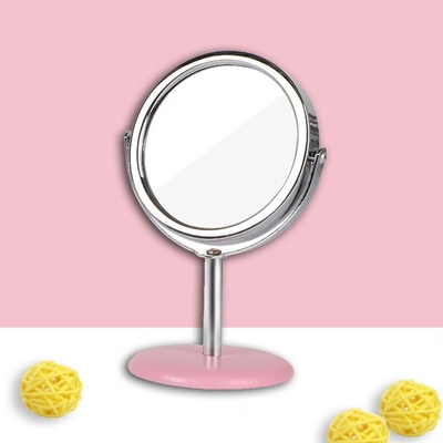 Petit miroir de décoration de maison portable à poche ronde cosmétique avec emballage personnalisé et logo