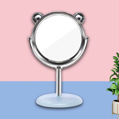 Petit miroir de décoration de maison portable à poche ronde cosmétique avec emballage personnalisé et logo