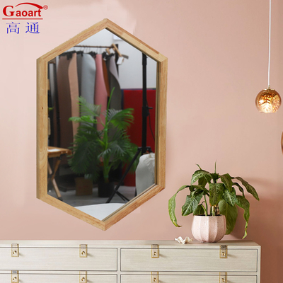 Taille personnalisée cadre en bois miroir murale moderne pour la maison salle de bains décor antique