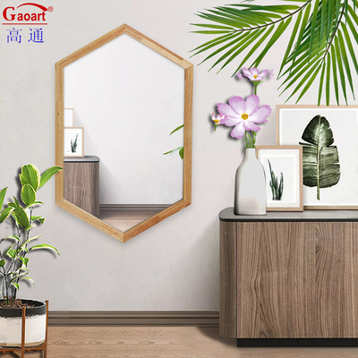Taille personnalisée cadre en bois miroir murale moderne pour la maison salle de bains décor antique