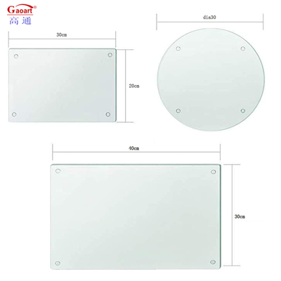 Accessoires de cuisine Plaque de découpe de fromage en verre trempé carré durci pour toutes les saisons