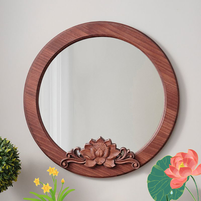 Arche de pleine longueur mur rustique encadré Décoration de la maison Cadre en bois pour le sol longueur miroir