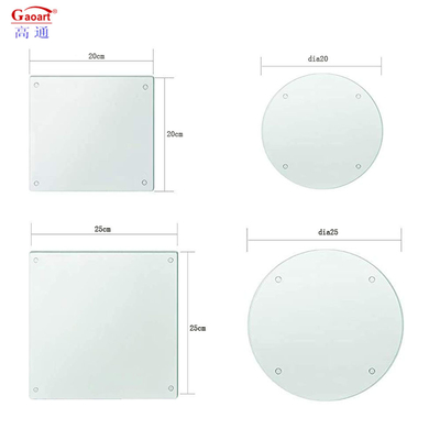 Accessoires de cuisine Plaque de découpe de fromage en verre trempé carré durci pour toutes les saisons