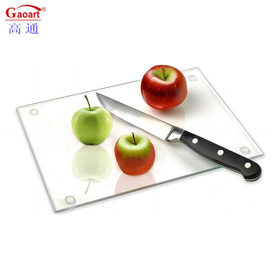 Planche de coupe en verre résistant à la chaleur 5 mm pour le loisir à la maison