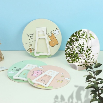 Maquillage à la mode Mini Petit Miroir Cute Maquillage léger Vanité portable pour tous les jours