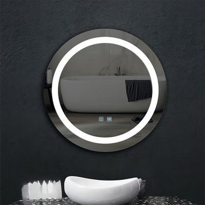 Design moderne miroir en verre rétroéclairé salle de bain Smart LED écran tactile miroir de maquillage