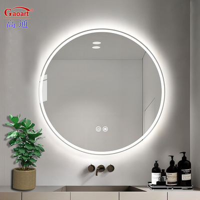 Lumière LED touchée en forme de cloche Lumière ronde Smart Salon maquillage vanité salle de bain Miroir murale