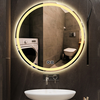 Lumière LED touchée en forme de cloche Lumière ronde Smart Salon maquillage vanité salle de bain Miroir murale