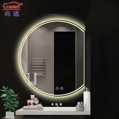 Décoration de salle de bain Style de design moderne Rétroviseur LED sans cadre avec fonction sans brouillard
