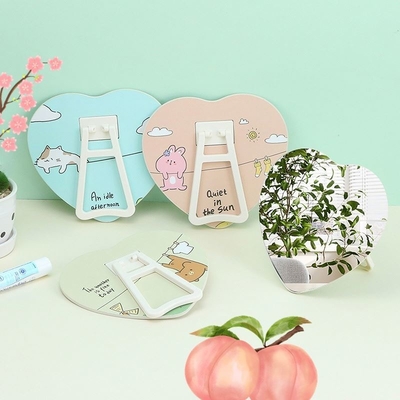Appliquez efficacement le maquillage n'importe où avec notre miroir cosmétique en plastique en papier revêtu