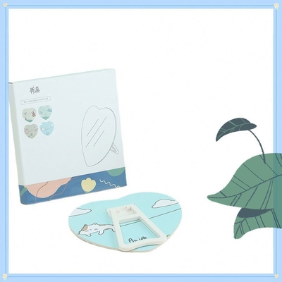 Appliquez efficacement le maquillage n'importe où avec notre miroir cosmétique en plastique en papier revêtu