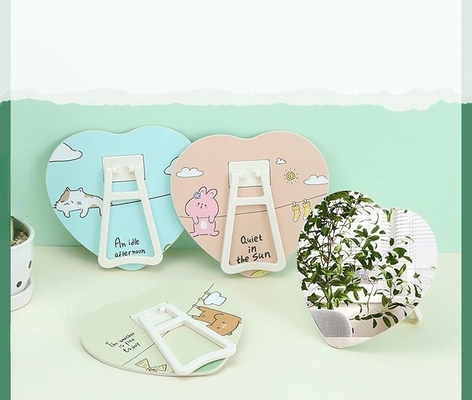 Appliquez efficacement le maquillage n'importe où avec notre miroir cosmétique en plastique en papier revêtu