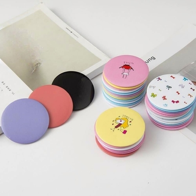 Portable miroir cosmétique de vanité petit rond Compact lumière pour tous les jours