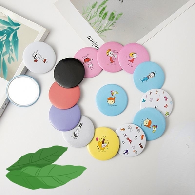 Portable miroir cosmétique de vanité petit rond Compact lumière pour tous les jours