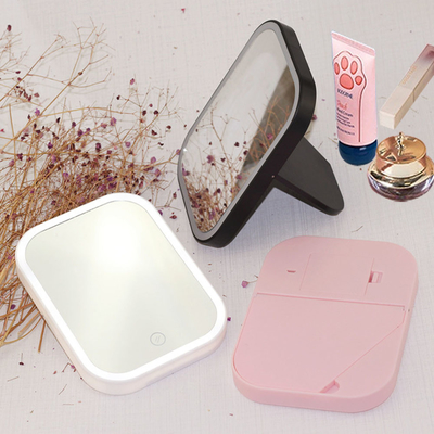 18x13.5cm LED Light Mirror Vanity Make Up Compact pour la décoration de la maison dans le design moderne