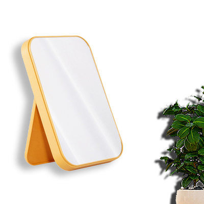 Miroir de maquillage portable debout et table de vanité de salle de bain avec un design compact