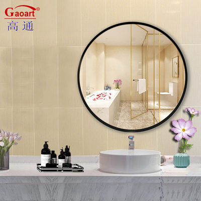 Moderne style salle de bains Vanité décoratif miroir en argent pour le gymnase à domicile Décoration murale