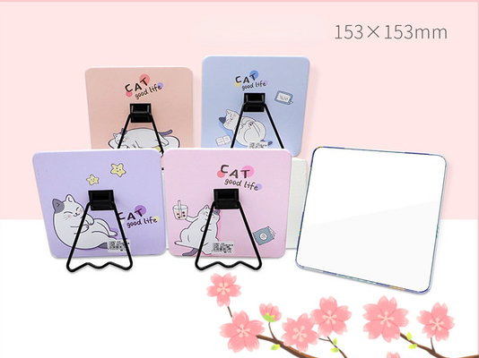 Voyage cosmétique Table Top Stand debout Portable maquillage Bureau miroir pour le bureau mignon