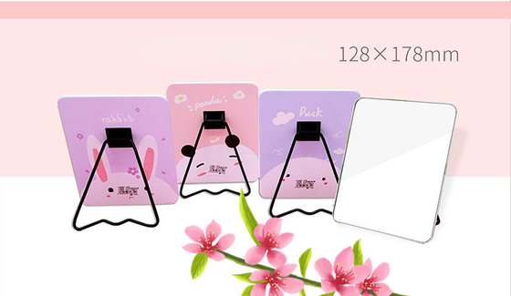 Voyage cosmétique Table Top Stand debout Portable maquillage Bureau miroir pour le bureau mignon