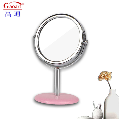 Petite table de bureau de voyage cosmétique maquillage haut miroir debout avec emballage sur mesure