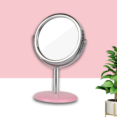 Petite table de bureau de voyage cosmétique maquillage haut miroir debout avec emballage sur mesure