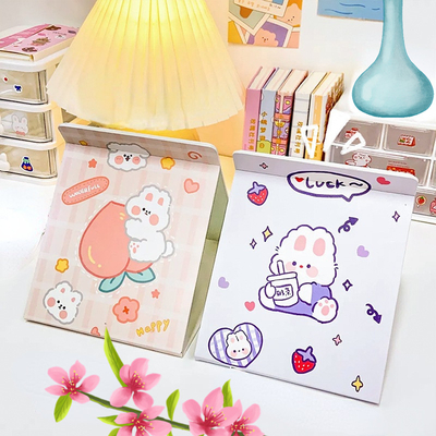 LOGO supplémentaire Oui Cute en forme de cœur miroir de maquillage pliable pour les voyages et les cosmétiques