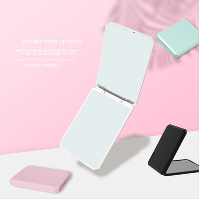 Style en forme de cœur Voyage pliable Vanité miroir en verre en plastique pour l' occasion quotidienne