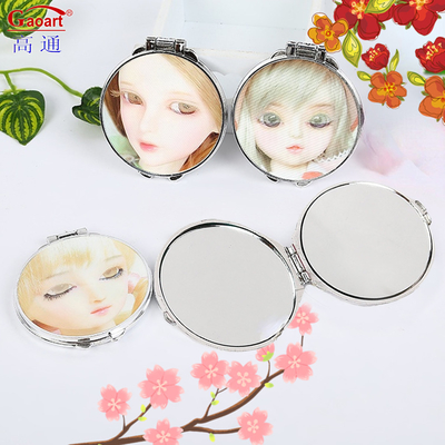 Chaque jour, style de mode, petit, en forme de cœur, cosmétique, miroir de vanité.