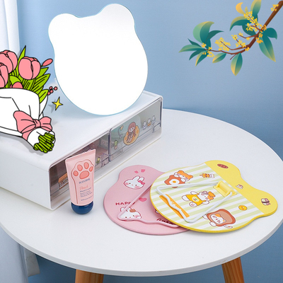 Miroir de poche lumineux personnalisable pour les soins de maquillage et de maquillage