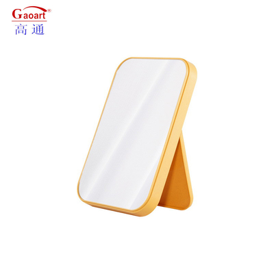 Mini cercle miroir cosmétique en cuir de dame Logo personnalisé et conception pour la pendaison au mur