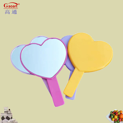 Tous les jours de voyage cosmétique mignon maquillage vanité poche grand petit maquillage portatif personnalisé mini miroir portatif avec poignée