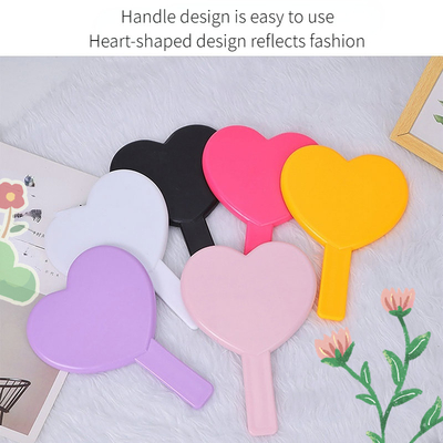 Tous les jours de voyage cosmétique mignon maquillage vanité poche grand petit maquillage portatif personnalisé mini miroir portatif avec poignée
