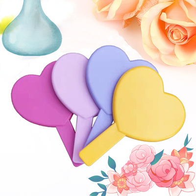 Tous les jours de voyage cosmétique mignon maquillage vanité poche grand petit maquillage portatif personnalisé mini miroir portatif avec poignée