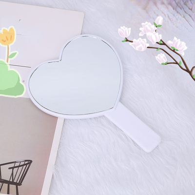 Tous les jours de voyage cosmétique mignon maquillage vanité poche grand petit maquillage portatif personnalisé mini miroir portatif avec poignée