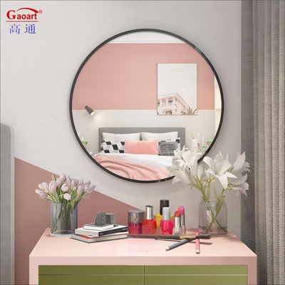 Miroir en alliage d'aluminium cadre de verre mur décoratif grand miroir vestimentaire pour salle de bains