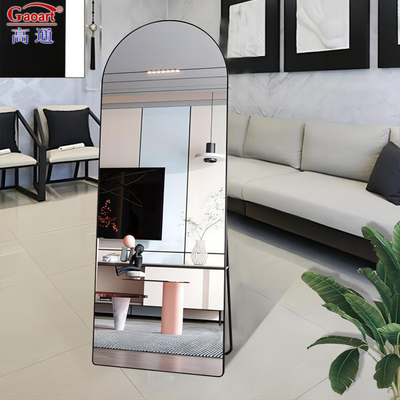 Miroir d'art murale en alliage d'aluminium pour le bain de mode et le body dressing dans le salon