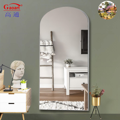 Miroir à cadre métallique parfait pour la décoration de la maison, le salon, l'hôtel et le studio de danse
