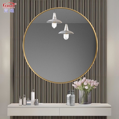 Taille personnalisée style rectangulaire miroir murale en verre argenté pour la décoration de chambre moderne