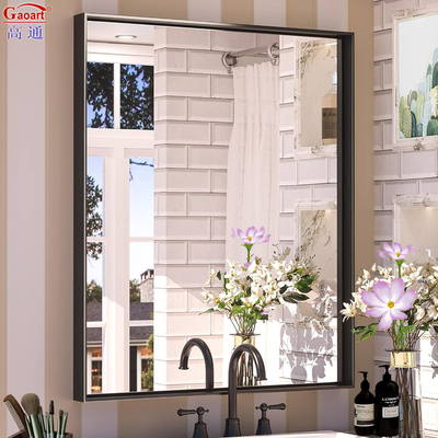 Accueil Vineshop Art déco Design Style miroir en aluminium mural avec cadre blanc