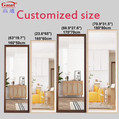 Nordic Silver Design Miroir en verre incassable en style ovale avec taille personnalisée