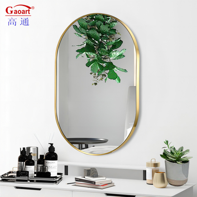 Accueil Miroir murale orné de verre et d'un design exquis