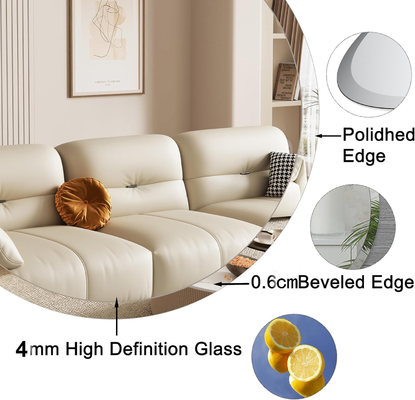 Améliorez le design de votre salle de bain avec un miroir sans cadre intemporel et chic