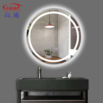 Miroir de salle de bain à LED monté sur le mur pour le maquillage avec luminosité réglable
