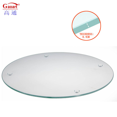Planche de coupe de verre trempé sur mesure avec des pieds antidérapants parfaite pour la préparation des aliments