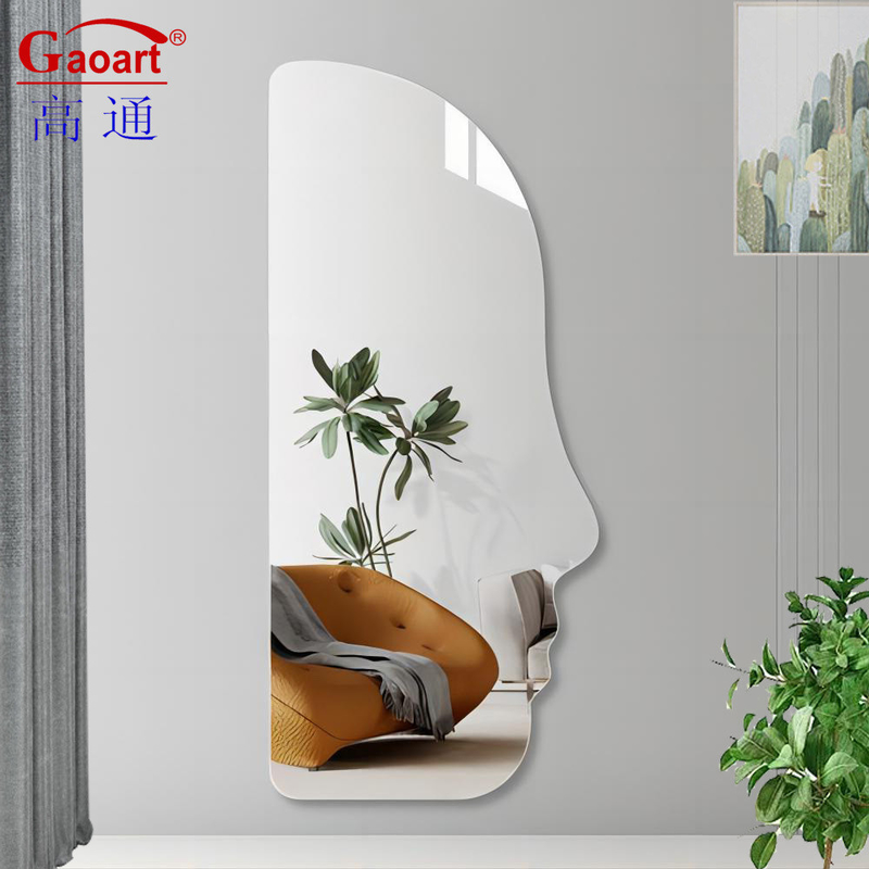 Miroir murale moderne pour salle de bain de style Morden Full Glass Make Up Stickers décoratifs pour la maison