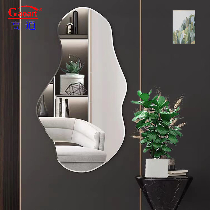 50cm d'or miroir autocollant magique pour tous les jours Décoration murale de salle de bains en pleine maison