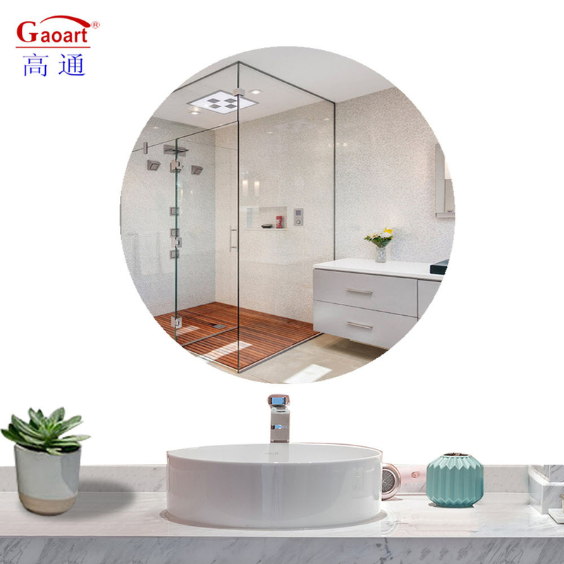 Miroir en verre contemporain Grand cercle sans cadre pour la décoration intérieure et l'affichage murale