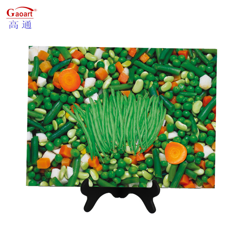 Coloriage personnalisé 4 mm plateau de service carré indestructible placemat pour table à manger en verre