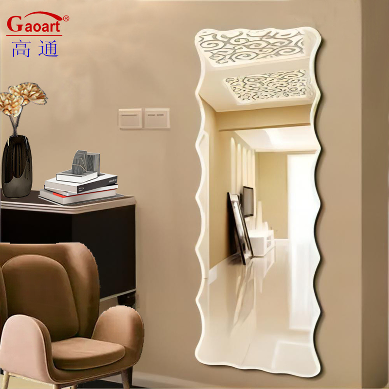 Full Make Up Beauty Mirror Morden Style Mur en verre pour la décoration de salle de bain moderne à la maison